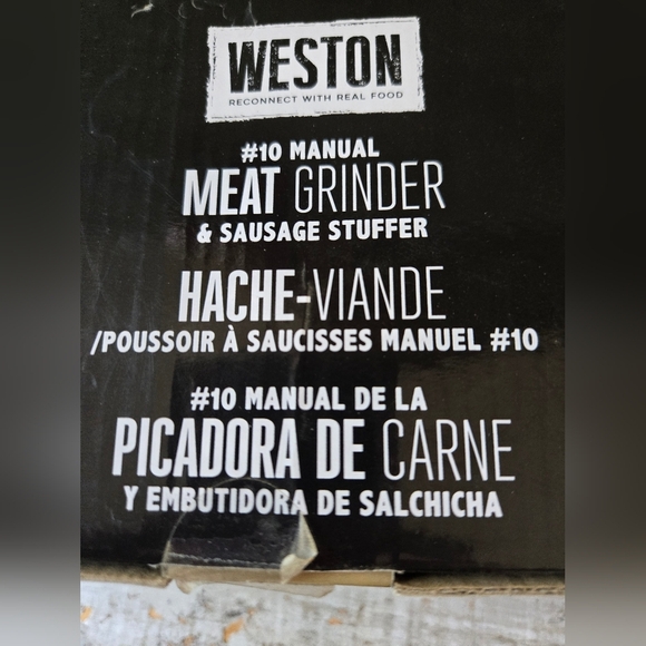 Weston #10 Meat Grinder Box Opened To Inspect - Picture 5 of 13